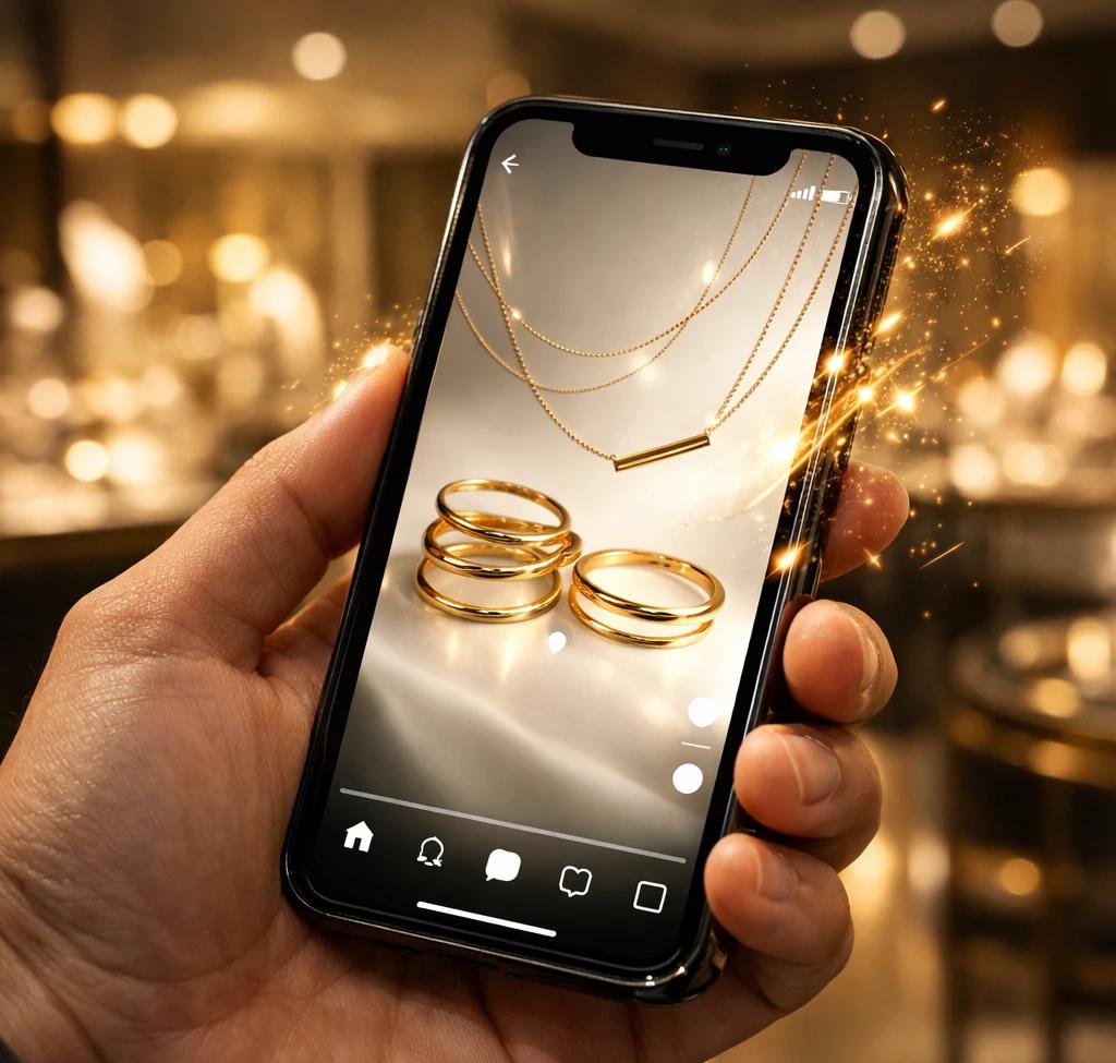 قدرت اینستاگرام و Reels در فروش طلا و جواهر