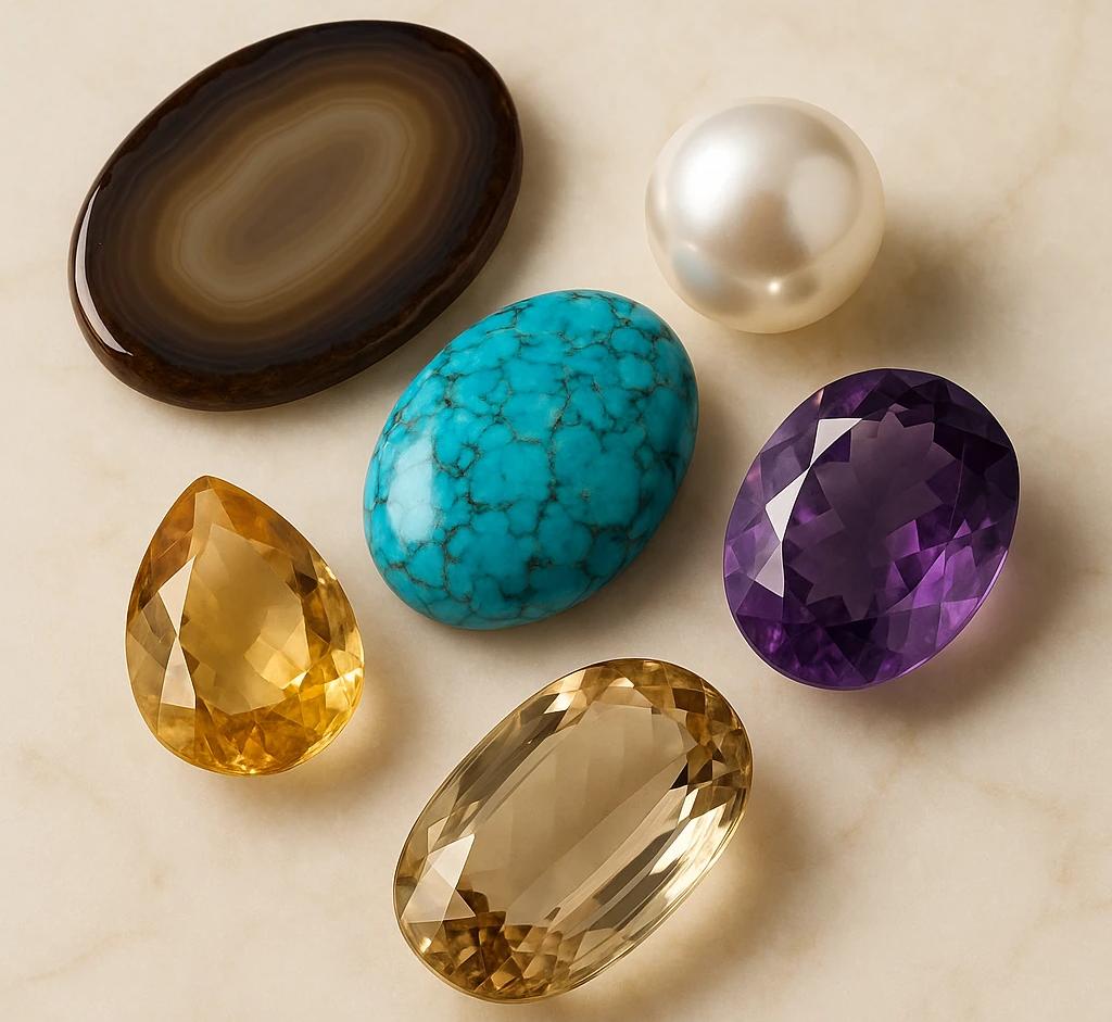 گوهرهای نیمه‌قیمتی محبوب