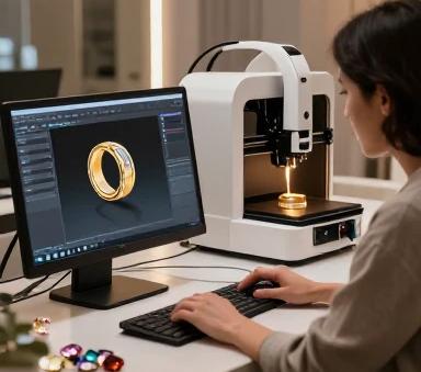 کاربرد فناوری‌های نوین (CAD و چاپ سه‌بعدی) در طراحی و تولید جواهرات