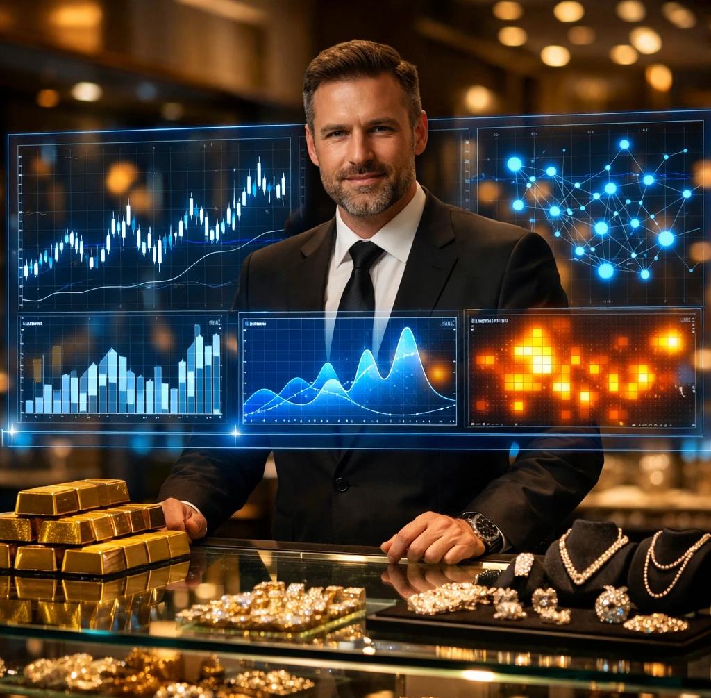 نقش داده، تحلیل و هوش مصنوعی (AI) در قیمت‌گذاری و فروش طلا
