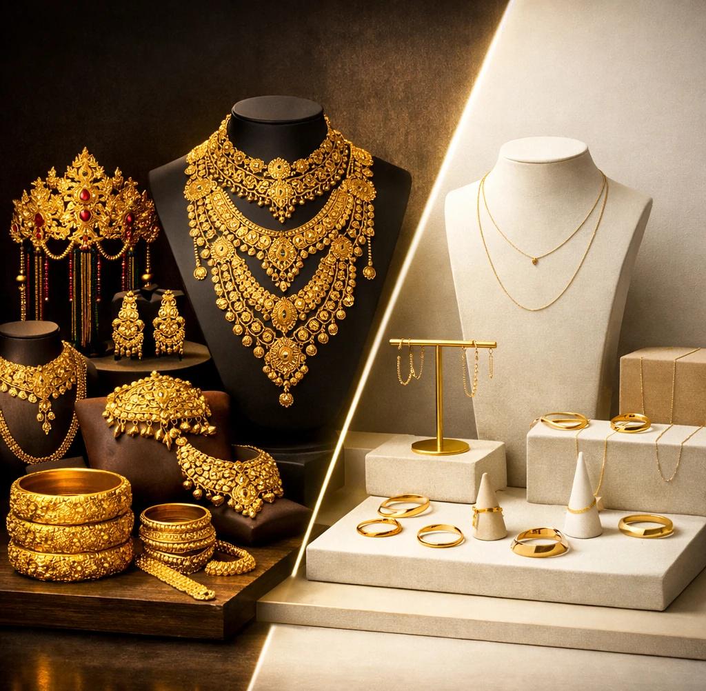 کاهش طراحی‌های سنگین 24 عیار در چین و هند