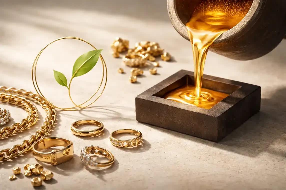 نقش طلا بازیافتی در صنعت طلا و جواهرات