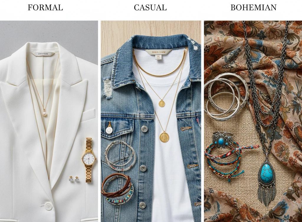 هنر ست کردن جواهرات با لباس